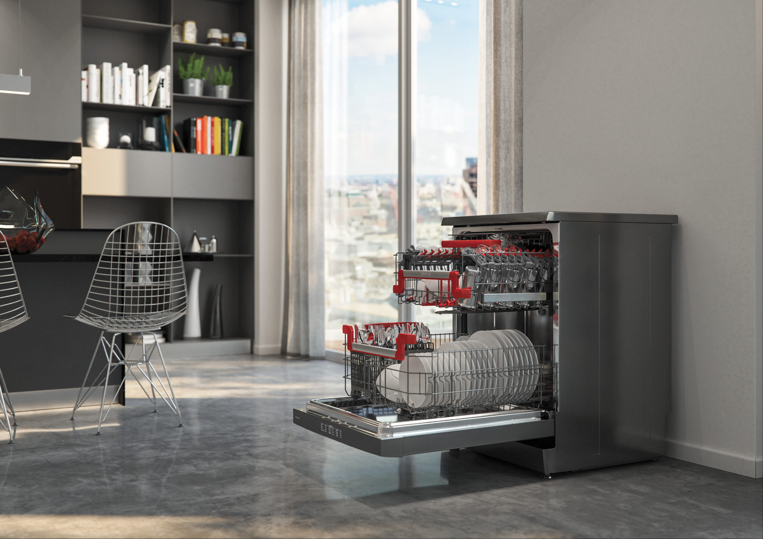 Hoover AXI, sesi tanıyor, alışkanlıkları öğreniyor  A+++ (- yüzde 10) enerji sınıfıyla faturaları düşürüyor