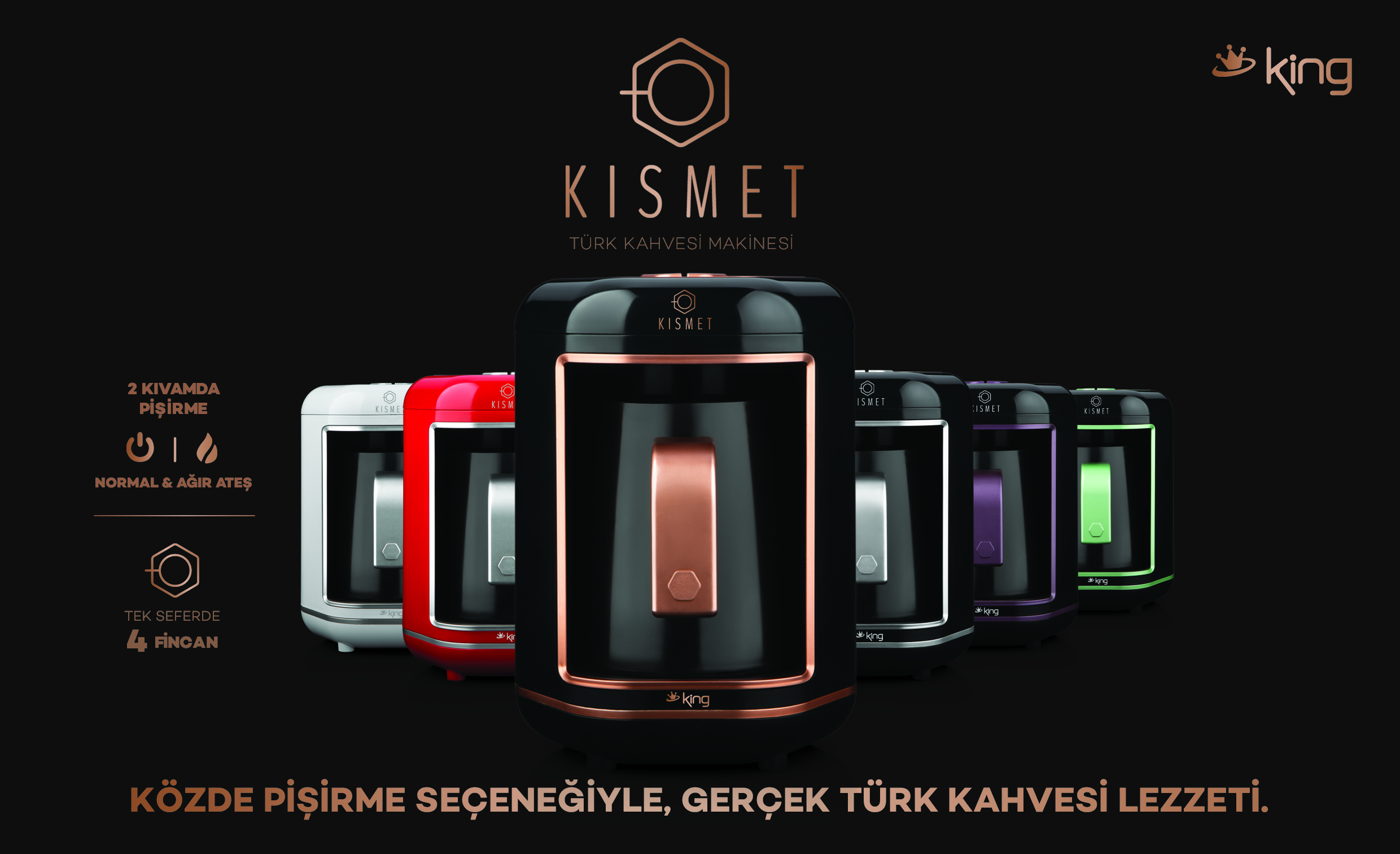 King ile Türk kahvesinin sırrı közünde…