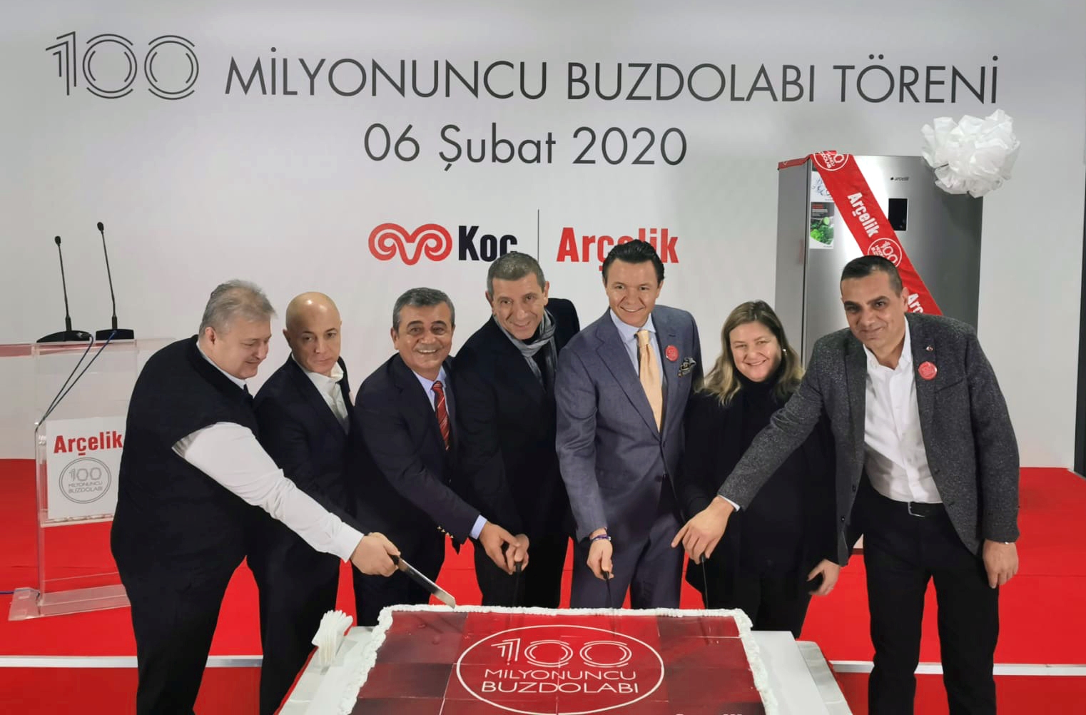 Arçelik üretim hattından 100 milyonuncu buzdolabı indi