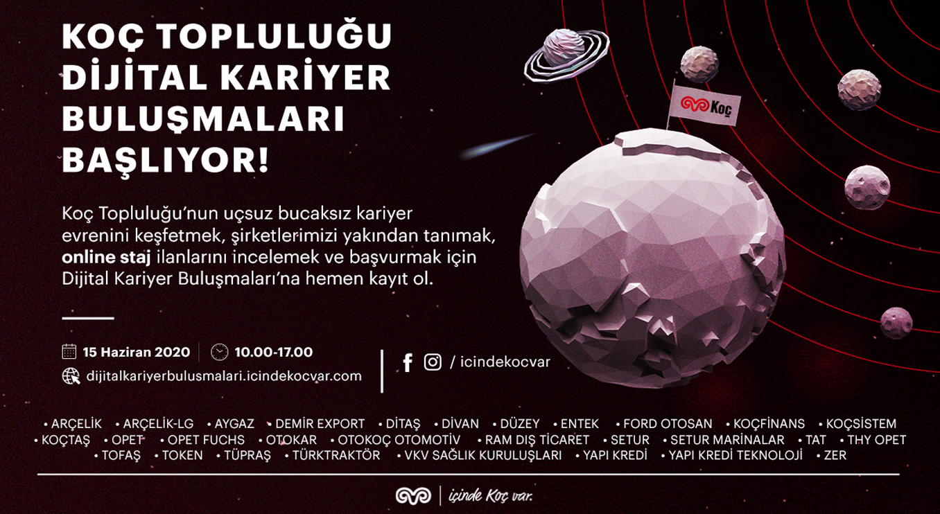 Koç Topluluğu Dijital Kariyer Buluşmaları için kayıtlar başladı