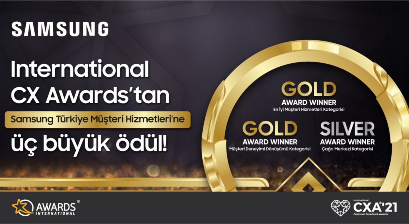 Samsung Türkiye, 1 saatte onarım ve dijital hizmet çeşitliliği ile 3 ödül kazandı
