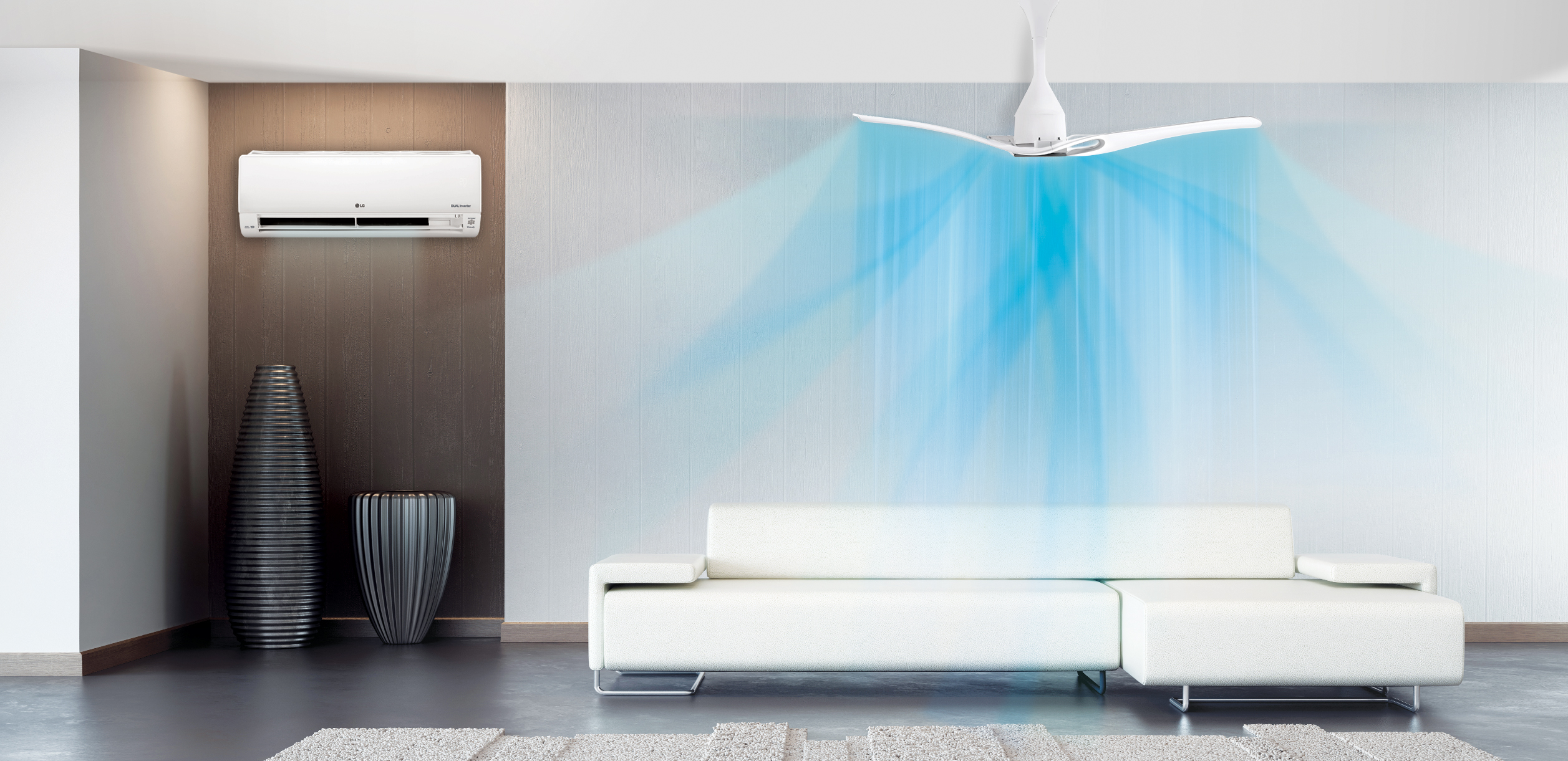 LG CeilingFan ve LG Klimalar birlikte kullanıldığında soğutma etkisi yüzde 29 artıyor