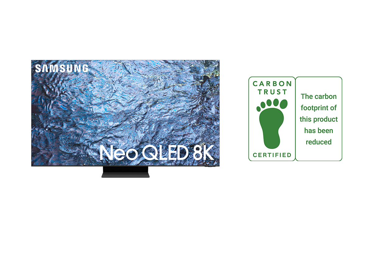 Samsung’un 2023 Neo QLED TV Serisi, Carbon Trust’tan ‘Düşük Karbon’ sertifikası almaya hak kazandı