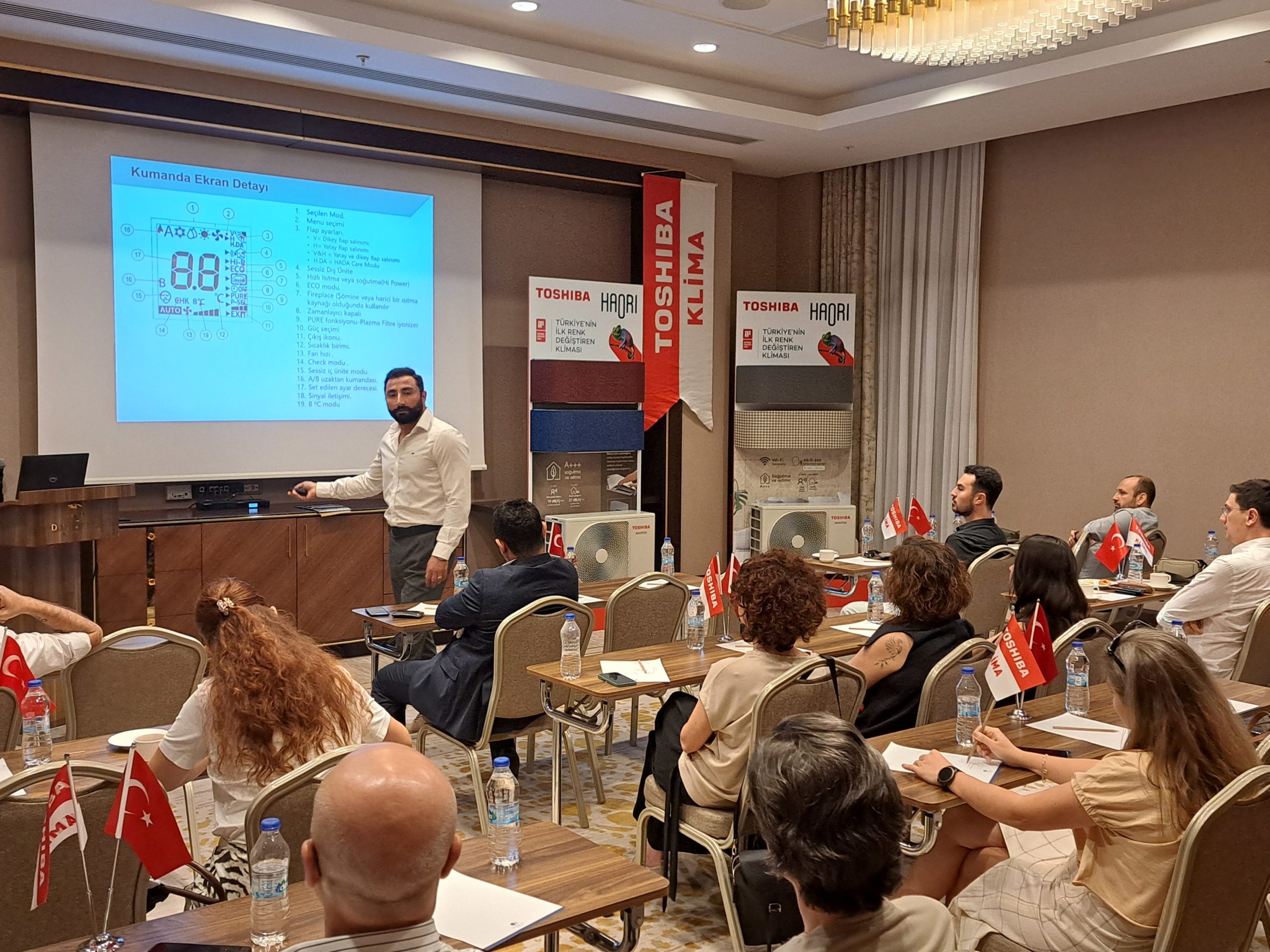 Türkiye’nin ilk renk değiştirebilen ödüllü kliması Toshiba Haori Antalyalı mimarlar ile buluştu