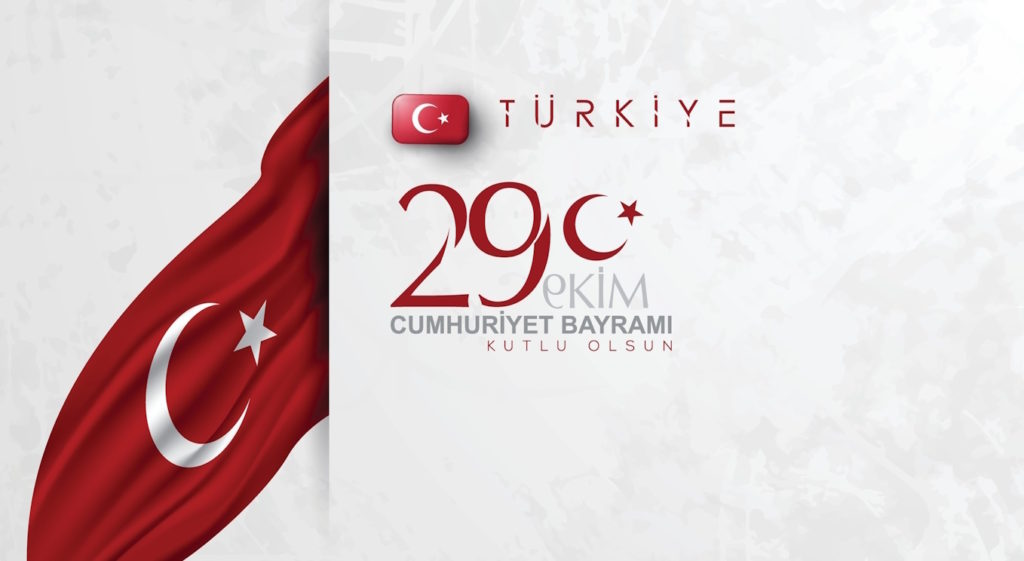 Greeting,Illustration,Background,29,Ekim,Cumhuriyet,Bayrami,,Republic,Day,Turkiye.
