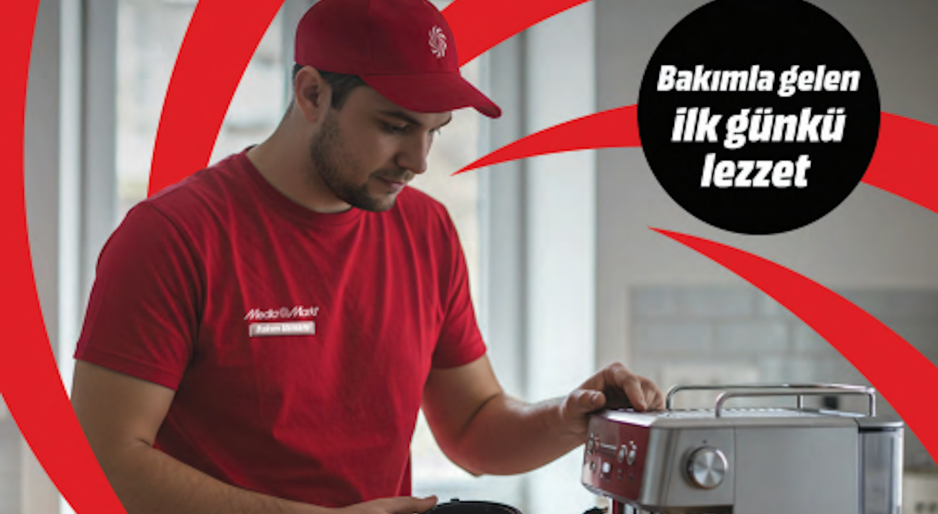 MediaMarkt Türkiye’den evde otomatik kahve makinesi bakım hizmeti!