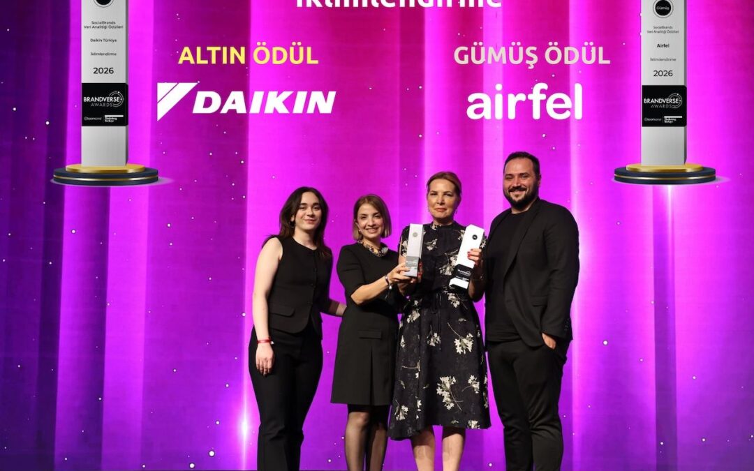 İklimlendirme sektörünün zirvesi Daikin, Brandverse Awards’tan çifte ödülle döndü