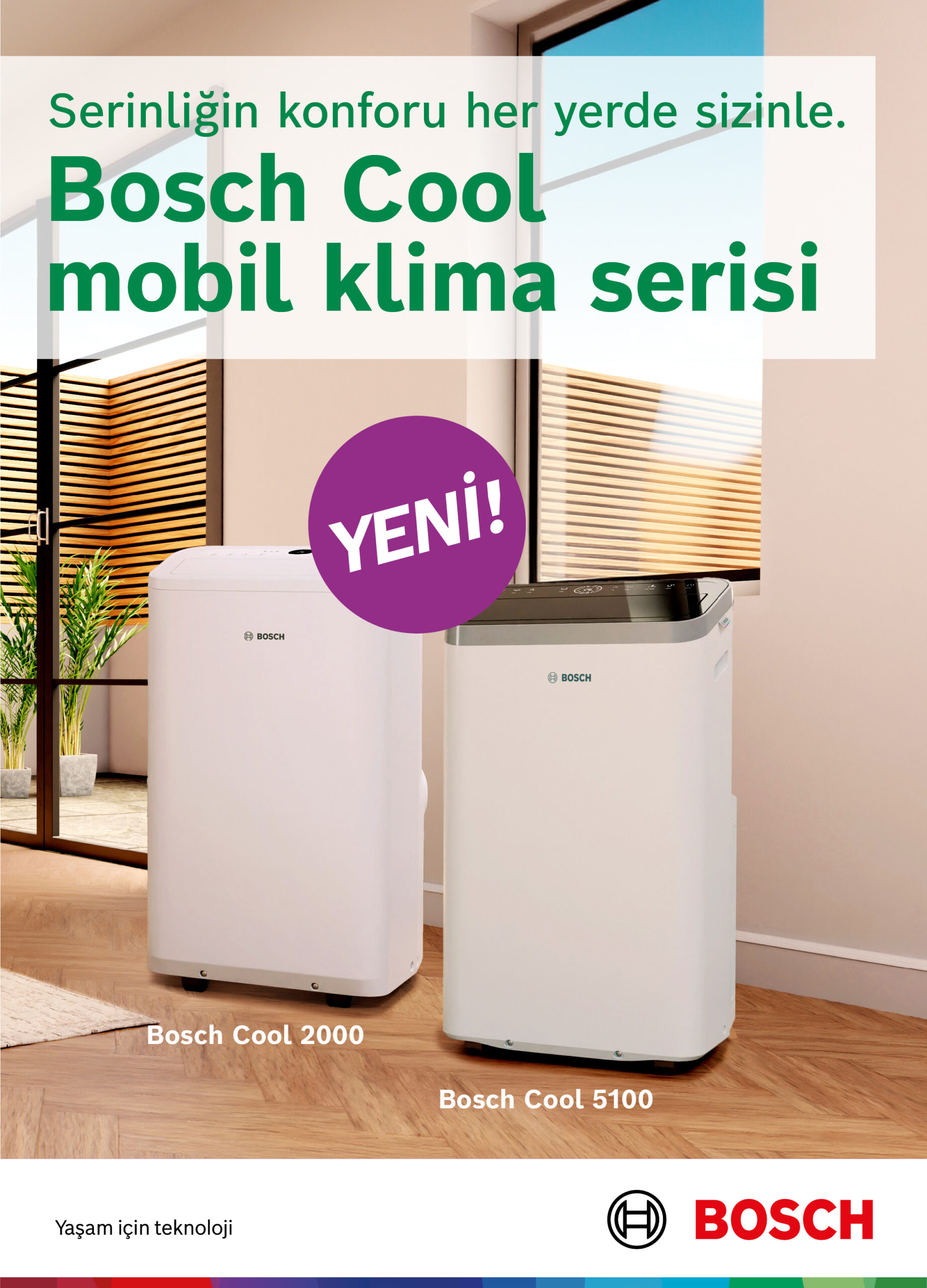 Bosch Home Comfort Group, yeni “Cool” mobil klima serisiyle yaz sezonunu eksiksiz karşılıyor