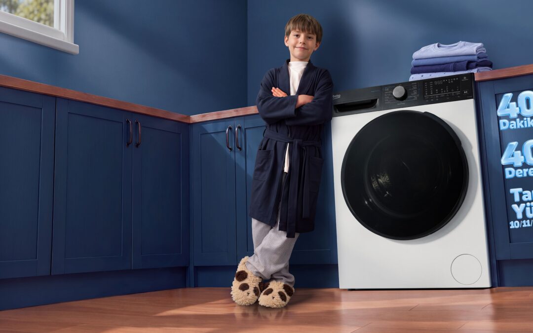 Beko SuperWash Teknolojisi ile 40 Dakikada, 40 Derecede ve Tam Dolu Makinede Kanıtlanmış Temizlik